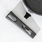 Сковорода «Гранит», d=28 см, съёмная ручка, антипригарное покрытие, цвет серый - фото 4572142