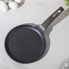 Сковорода блинная Мечта «Гранит», d=22 см, пластиковая ручка, антипригарное покрытие, серая - Фото 3