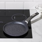 Сковорода блинная Мечта «Гранит», d=22 см, пластиковая ручка, антипригарное покрытие, серая - Фото 6