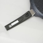 Сковорода блинная «Гранит», d=24 см, пластиковая ручка, антипригарное покрытие, цвет серый - Фото 5