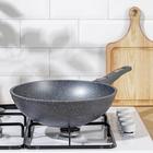 Сковорода - Вок Мечта «Гранит», d=28 см, h=9 см, съёмная ручка, антипригарное покрытие, литой алюминий, серая - Фото 7