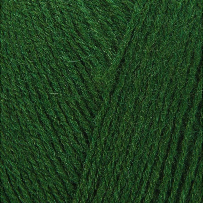 Пряжа "Lanagold 800" 49% шерсть, 51% акрил 730м/100гр (118 зеленая трава) - Фото 1
