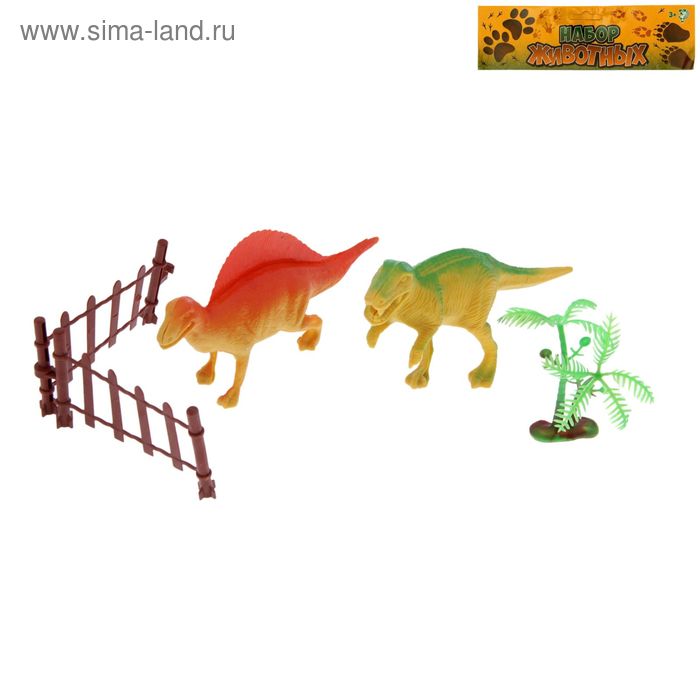 Набор динозавров «Атлантозавры», 2 фигурки, с аксессуарами - Фото 1