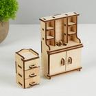 Мебель для кукол деревянная «Ванная», набор - Фото 3