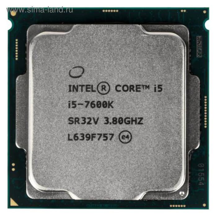Процессор Intel Core i5 7600K ORIGINAL Soc-1151 (BX80677I57600K S R32V), 3.8GHz, Box - Фото 1