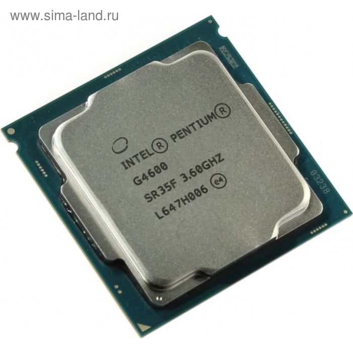 Процессор Intel Pentium Dual-Core G4600 Original Soc-1151 (BX80677G4600 S R35F), 3.6GHz, Box   24773 - Фото 1