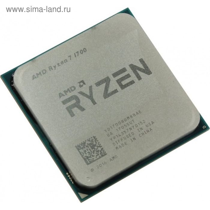 Процессор AMD Ryzen 7 1700 AM4 (YD1700BBM88AE) (3.0GHz/100MHz) OEM - Фото 1