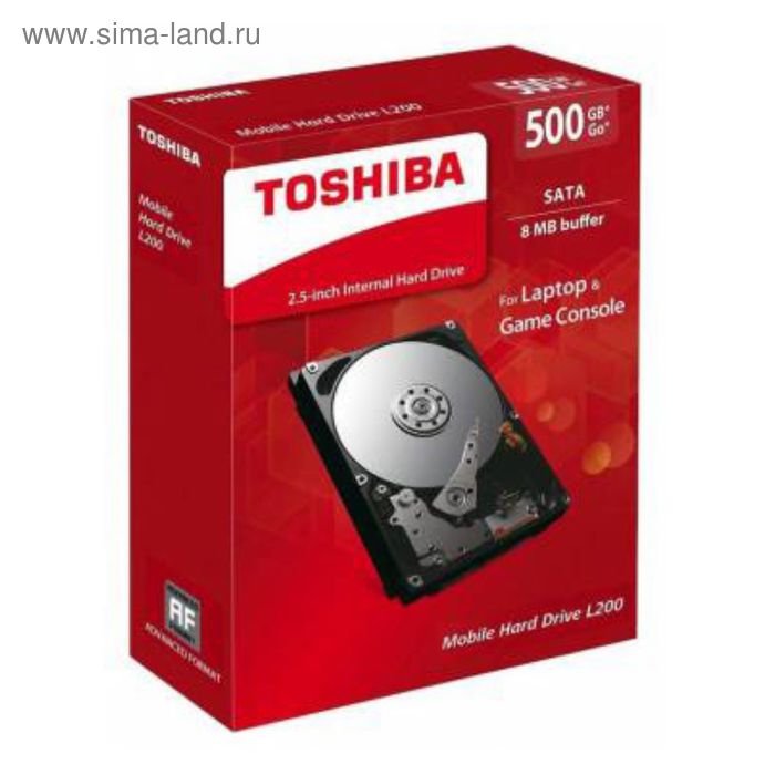 Жесткий диск Toshiba L200 500Gb (HDWJ105EZSTA) SATA-III - Фото 1