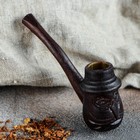 Трубка курительная "Мужик" малая, темная - Фото 1