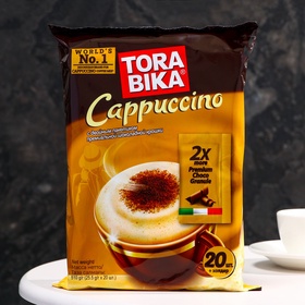 Быстрорастворимый капучино ToraBika с шоколадной крошкой, 25 г (комплект 20 шт)