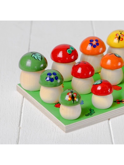 Счётный материал «Грибочки на полянке», 15 шт.