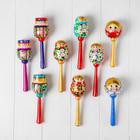 Трещотка музыкальная игрушка «Маракас деревянный», длина 20 см, МИКС - Фото 2