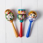 Трещотка музыкальная игрушка «Маракас деревянный», длина 20 см, МИКС - Фото 3