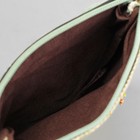 Сумка женская, отдел на молнии, наружный карман, длинный ремень, цвет зелёный - Фото 5