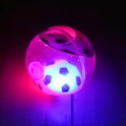 Мяч световой «Футбол», с водой, 5,5 см, цвета МИКС - Фото 4