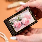 Шкатулка «Розовые розы», 6×9 см, лаковая миниатюра - Фото 3