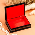 Шкатулка «Розы», 10×14 см, лаковая миниатюра - Фото 3