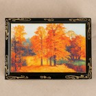 Шкатулка «Осенний лес», 10×14 см, лаковая миниатюра - Фото 2