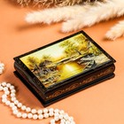 Шкатулка «Закат», 10×14 см, лаковая миниатюра - фото 306909019