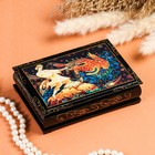 Шкатулка для украшений «Жар-Птица», 10×14 см, лаковая миниатюра - Фото 1