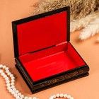 Шкатулка для украшений «Жар-Птица», 10×14 см, лаковая миниатюра - Фото 2