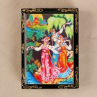 Шкатулка «Танцы», 10×14 см, лаковая миниатюра - Фото 2