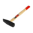 Молоток слесарный ЛОМ, квадратный боек, деревянная рукоятка, 400 г - Фото 1