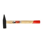 Молоток слесарный ЛОМ, квадратный боек, деревянная рукоятка, 400 г - Фото 2