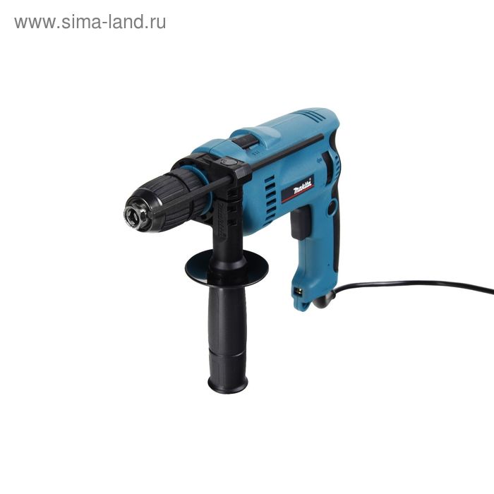 Дрель ударная Makita HP 1621 F, 650Вт,БЗП-13мм,0-2800об/м,1.7кг,кор,поДсветка - Фото 1