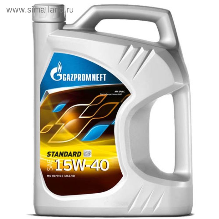 Масло моторное Gazpromneft Standart 15W-40, 4 л - Фото 1