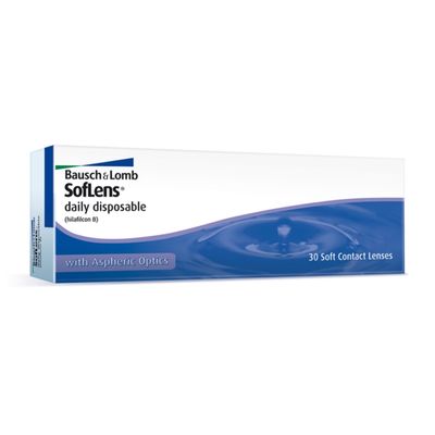 Контактные линзы Soflens Daily Disposable, -8/8,6, в наборе 30шт.