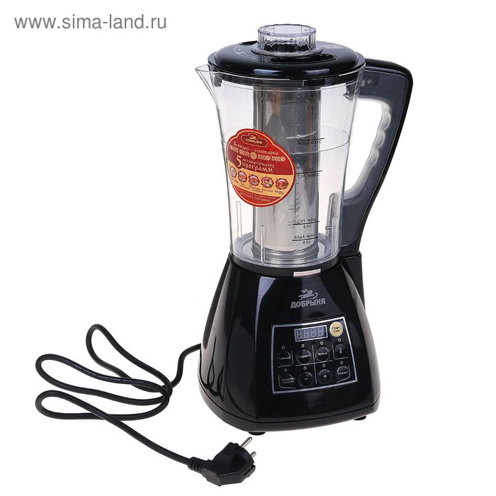Блендер "Добрыня" DO-1403, 1.7 л, 1200 Вт, 5 режимов, черный - Фото 1