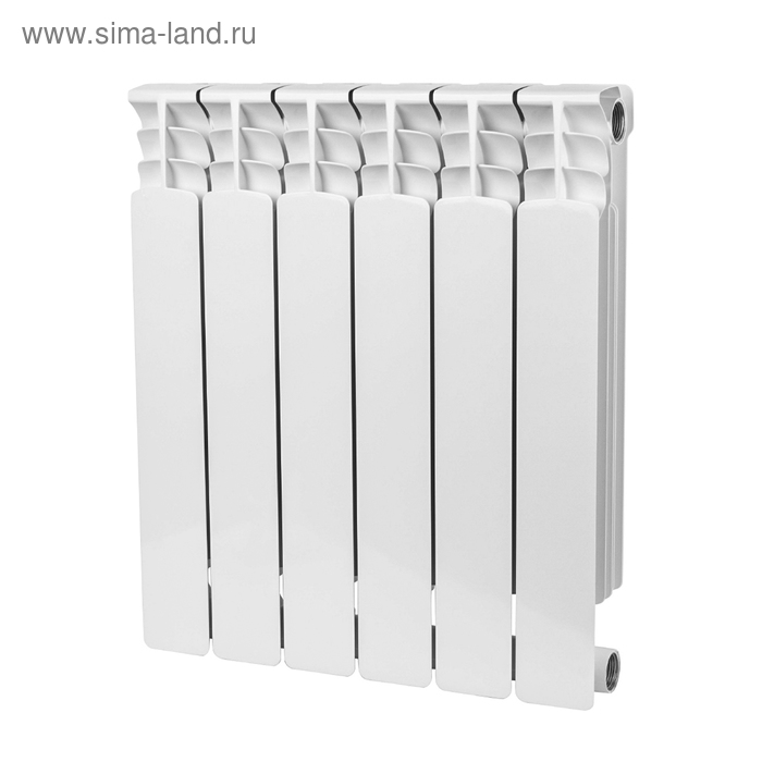 Радиатор биметаллический STOUT Space 500, 500 x 90 мм, 6 секций - Фото 1