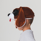 Карнавальная шапка "Собака с черным пятном"обхват головы 52-57см - Фото 3