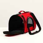 Сумка - переноска для животных, 2 входа, 31×20.5×23 см, красная - Фото 5