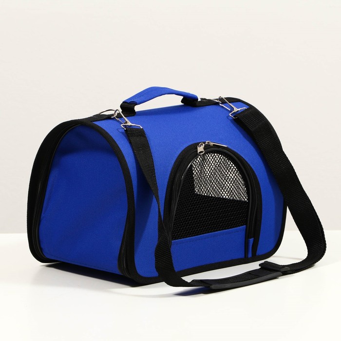 Сумка-переноска с 2 входами, 31 х 20,5 х 23 см, синяя - Фото 1