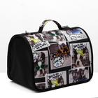 Сумка - переноска для животных, 31 х 20,5 х 23 см, микс цветов - Фото 3