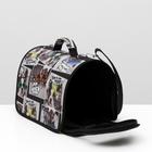 Сумка - переноска для животных, 31 х 20,5 х 23 см, микс цветов - Фото 5
