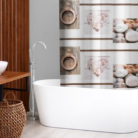 Штора для ванны Доляна «Гармония», 180×180 см, EVA