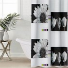 Штора для ванны Доляна «Белые цветы», 180×180 см, EVA - фото 317980224