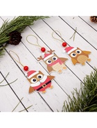 Елочная игрушка «Совята», МИКС 1887051