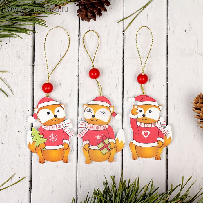 Елочная игрушка «Лисичка», МИКС - Фото 1