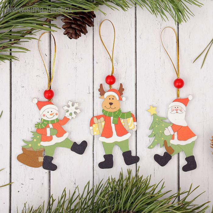 Елочная игрушка «Поздравления», МИКС - Фото 1