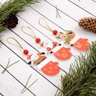 Елочная игрушка «Варежка с сюрпризом», односторонняя, МИКС - Фото 2