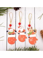 Елочная игрушка «Варежка с сюрпризом», односторонняя, МИКС - Фото 2