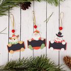 Елочная игрушка «Зимушка» с досочкой для пожеланий, под мел, МИКС - Фото 2