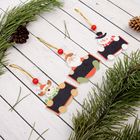 Елочная игрушка «Зимушка» с досочкой для пожеланий, под мел, МИКС - Фото 3