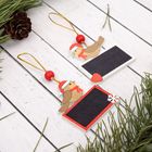 Елочная игрушка «Зимушка» с досочкой для пожеланий, под мел, МИКС - Фото 5