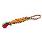 Игрушка Trixie Denta Fun узлы на веревке, 4 см/48 см, натуральная резина, хлопок, цвет в ассортимент - Фото 1