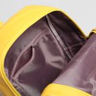 Рюкзак молодёжный на молнии, 1 отдел, 3 наружных кармана, цвет жёлтый - Фото 5